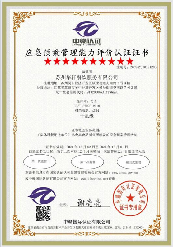 应急预案管理能力认证